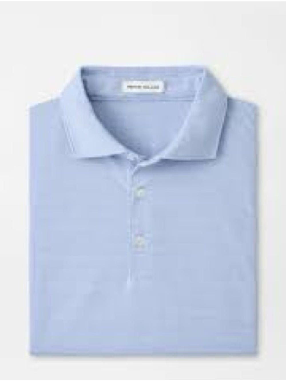 Peter Millar all cotton light blue polo shirt